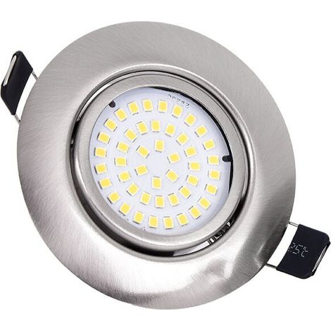 Faretti da incasso a LED 1 pz. Orientabili rotondi 5W ultrasottili bianco caldo 3000K 220V IP44 Illuminazione da incasso a soffitto per bagno, cucina, soggiorno, corridoio (1/5)