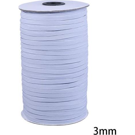 Bande Élastique 3Mm 146M Cordon Extensible Pour Fabrication De Gaines De Masque (1/4)