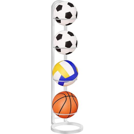 Support de rangement pour ballons, support de football amovible à cube, organisateur de ballons de basket-ball vertical (1/5)