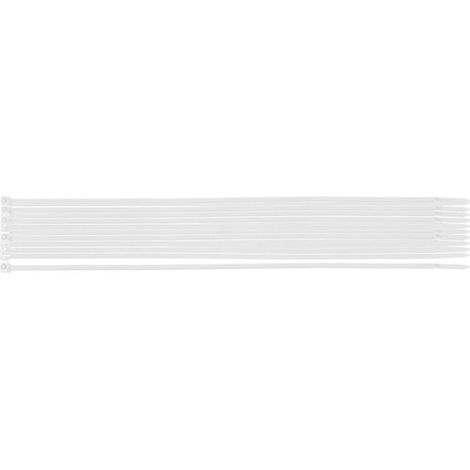 Serre-Câbles - 3,6 X 300 Mm - Nylon Pa66 - Blanc - Lot De 20 (1/5)
