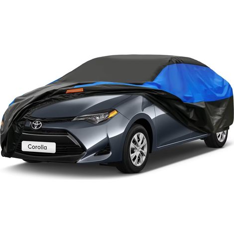 Bâche Voiture Exterieur Respirante, Compatible avec Toyota Corolla Sedan(2016-2024) Housse de Protection Voiture Extérieur, Toutes Saisons Peuvent Tout Gérer Contre Pluie Soleil Poussière.,Taille pour (1/5)