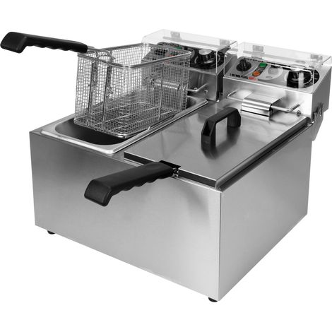 Friggitrice commerciale 2x5L 2x2000W 425x410x340mm