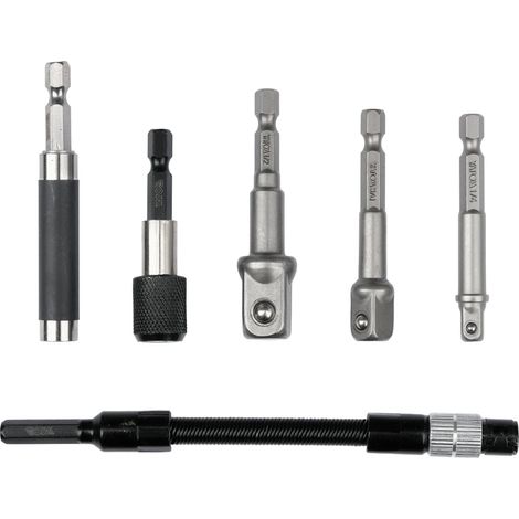 Adapter-Set für Schrauber, 6-tlg., mit flexibler Verlängerung (1/3)