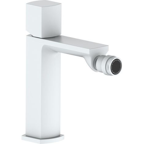 Miscelatore bidet bianco con risparmio acqua e piletta click clack - serie Marte (1/2)