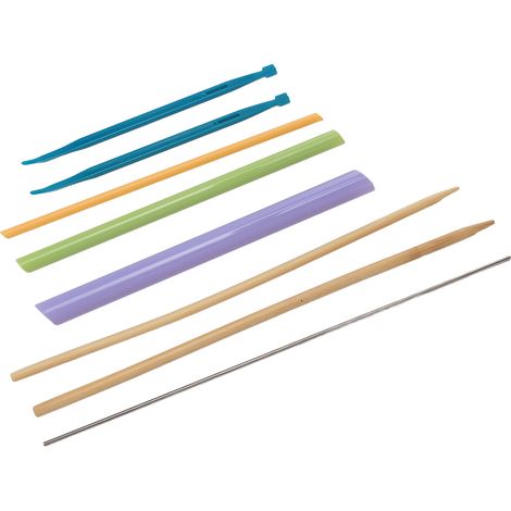 Schnellwende-Stoffset, Nähschlauchwender, multifunktionales Schnellwendewerkzeug, Bastelzubehör, Handarbeitszubehör, Strickzubehör (1/5)