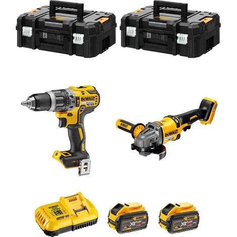 DeWALT Kit FVK256X2-QW 54V/18V (DCD796 + DCG414 + 2 x 9,0 Ah + DCB118 + 2 x TSTAK II) (1/5)