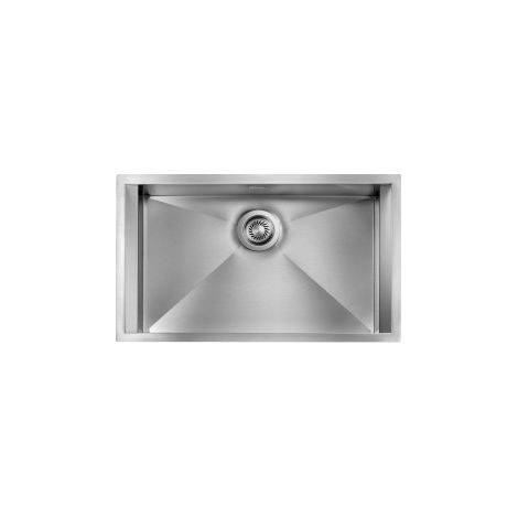 Lavello FOCUS 3" 1 vasca ACCIAIO INOX INCASSO SOTTOTOP 77X45 prof. 19 (1/5)