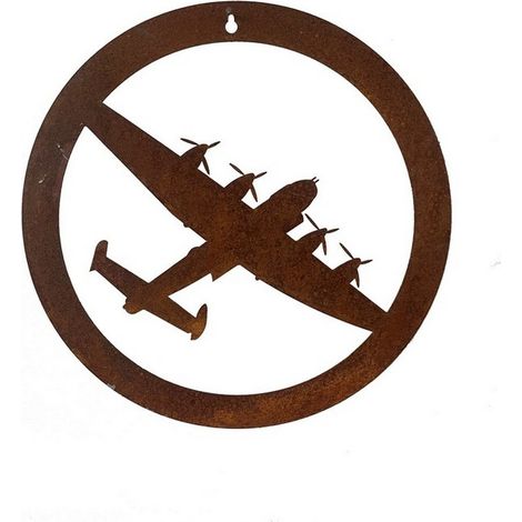 Lancaster Large Garden Wall Art - Bare Metal/Ready to Rust