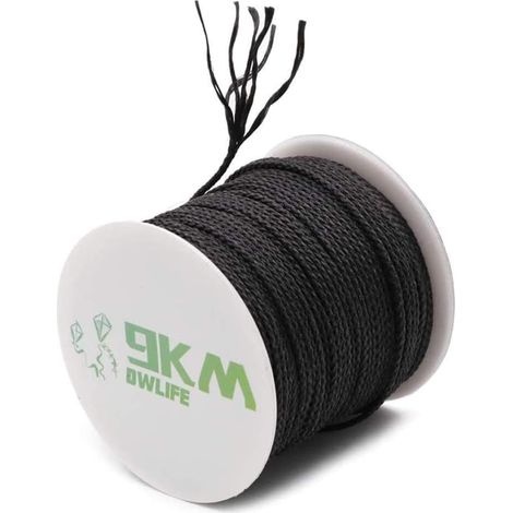 Fil tressé 100% Kevlar Multi-usages - Fil de Camping - Ligne de pêche - Fusée de modélisme - Résistant à la Chaleur et aux coupures (22 kg à 680 kg) (1/5)