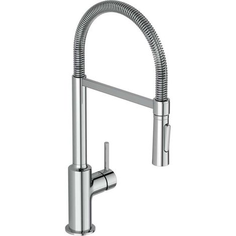 Ideal Standard Ceralook - Grifo de cocina Semi Profi con caño flexible, BlueStart, cromo BC302AA (1/3)