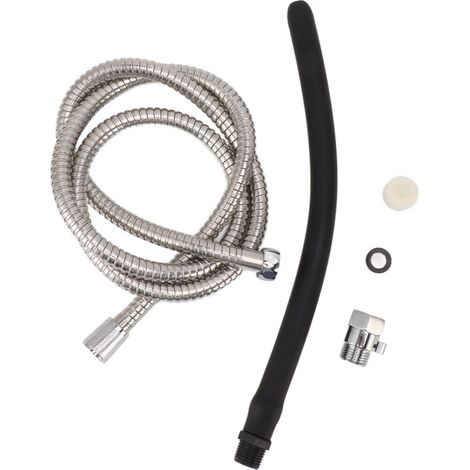 Système de lavement sous douche en acier inoxydable, kit de lavement avec douchette pour lavement à domicile (1/5)