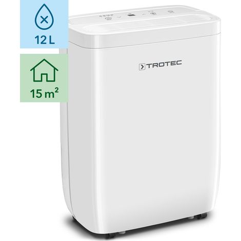 TROTEC Raumentfeuchter elektrisch TTK 27 E – Leistung 12 L/Tag – Fläche 15 m² / 37 m³ – Entfeuchtungsgerät mit Autoabschaltung (1/5)