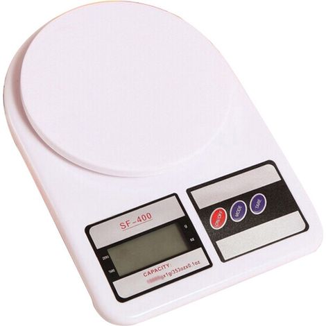 Venta al por mayor del fabricante de básculas electrónicas de cocina de alta precisión SF400, básculas para alimentos domésticos, básculas para repostería, básculas para postres de 10 kg/1 g (inglés) (1/5)