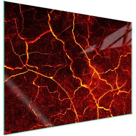 Plaque de protection en verre pour poêle Lava 70x52 (1/5)