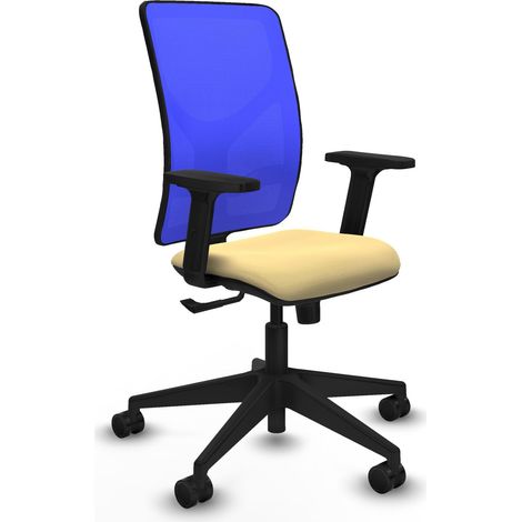 Chaise de bureau piqueras y crespo Motilla noir mousse épaisse (1/2)