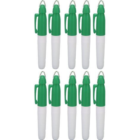 Lot de 10 stylos marqueurs de golf, base huile, imperméables, format portable pour tracer et colorer les lignes sur les balles, outil d'alignement de balle. (1/5)