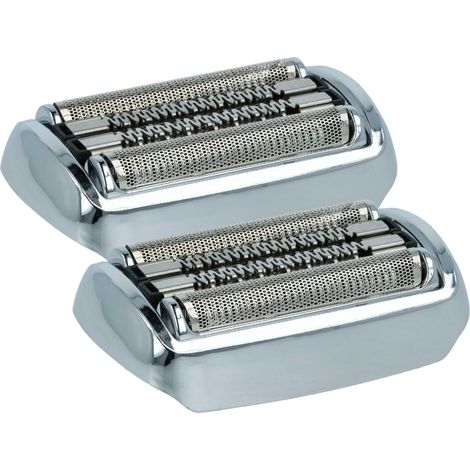 vhbw 2x Ersatz-Scherköpfe kompatibel mit Braun Series 9, Pro Elektrorasierer, Silber
