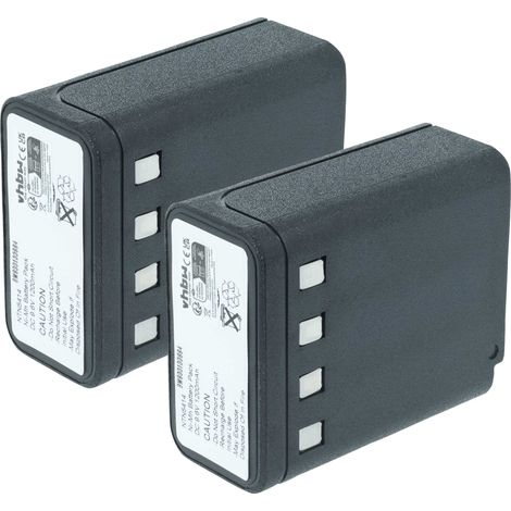 vhbw 2x Battery compatible with Motorola P210 Radio, Walkie-Talkie (1200 mAh, 9.6 V, NiMH)