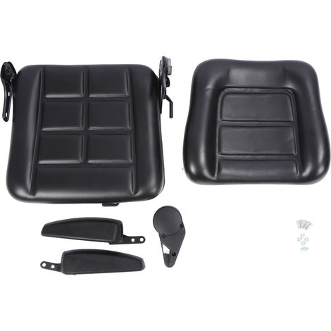 Siège de chariot élévateur avec rail ergonomique, confort amélioré pour tombereau, tondeuse, chargeuse compacte, pelle rétro, pelle, bulldozer (1/5)