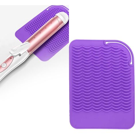 Tapis de Protection Isolant pour Fer à Lisser et Boucles (Violet) (1/5)