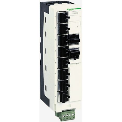 répartiteur modbus - 10 connecteurs rj45 et 1 bornier à vis - tesys u - schneider electric lu9gc3 (1/4)