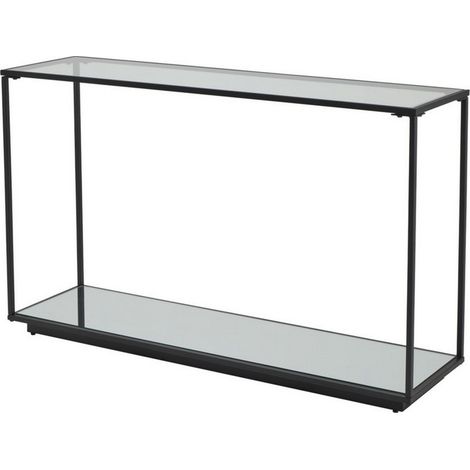Lennox Framed Console - Glass - L36 x W132 x H81 cm - Black