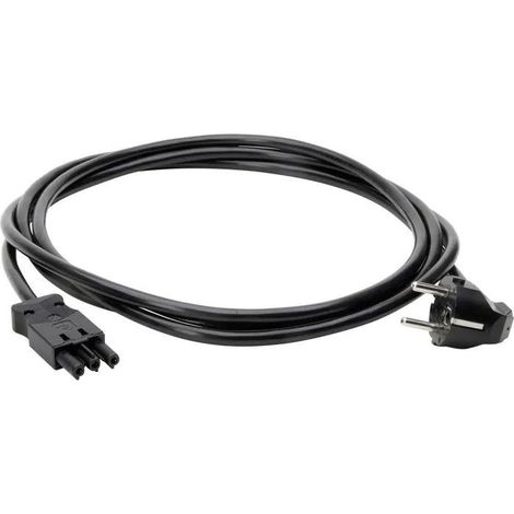 kopp Cable de alimentación enchufable negro 3 metros