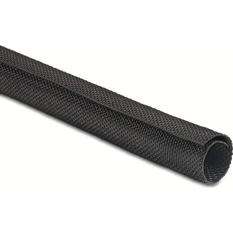 HellermannTyton 170-01018 Twist-In 38 Geflechtschlauch Schwarz Polyester 32 bis 38 mm 2 m (1/4)