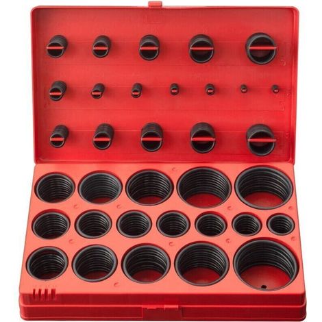 Joints toriques en caoutchouc NBR – Lot de 419 pièces (32 dimensions, Ø 3 à 50 mm) pour plomberie, raccords et réparation auto (1/4)