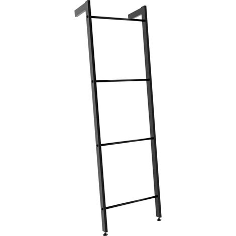 Toallero escalera Betti de 4 barras Negro