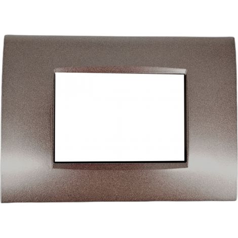 Placca Air testa di moro T04 metallo Tot 08 Electric 3 4 7 posti Placca 7 posti
