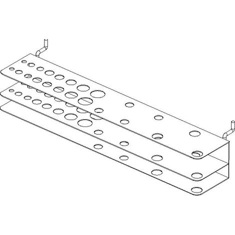 Mottez – Boite de rangement pour outils 23 compartiments – B257S – Dimensions 30x20x10cm – Pour bois dur et teck – Idéal pour chantiers humides