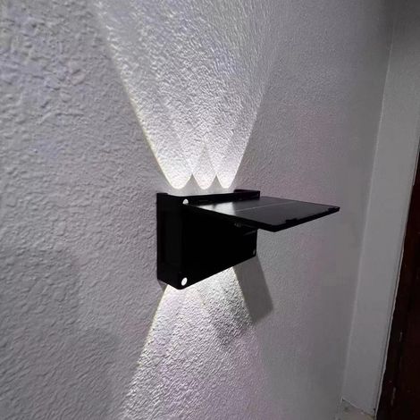 Jandei - Aplique solar pared Luz Fría con 6 leds 10W 2000mAH