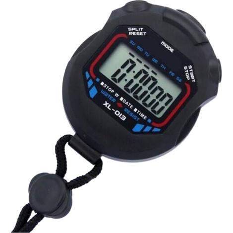 LCD Étanche Portable Sport Numérique Classique Course Populaire Polyvalent Sport Chronomètre Natation Chaîne Précise (1/5)