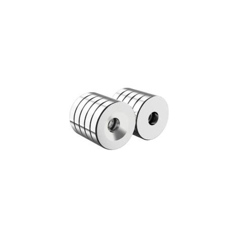Aimants super puissants 20 x 4 mm, 10 pièces, aimants ronds, disques super puissants pour travaux manuels, casiers, rangement d'outils, bricolage, portes d'armoires, bois