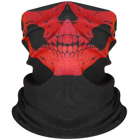 masque De Tte De Mort Crne Squelette Masque Moto Bandana Charpe Tour De Cou Bandeau Pour Homme Et Femme Ski Cyclisme Escalade (1/5)