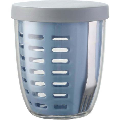 récipient à salade de fruits, sans BPA, étanche, facile à nettoyer et réutilisable pour le rangement, 590 ml (20 oz). (1/5)