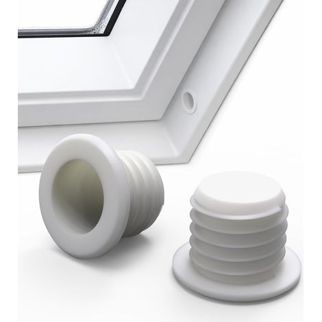 Lot de 2 douilles de loquet de nettoyage vissables – Compatible avec les fenêtres de toit GGU/GPU/GHU/GGL/GPL, VU, VKU (entre autres) – Pièce de rechange pour fenêtre basculante (1/4)
