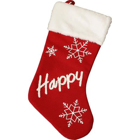 Chaussettes de Noël, lot de 1, 45 cm, en peluche, grand modèle Christ (1/5)