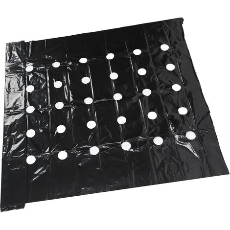 Compost perforé haute résistance pour serre, film de compost en PE perforé noir et durable pour plantes (1/5)