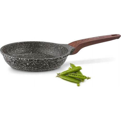 FRYPAN Induktions-Granitplatte, klein, hart beschichtet, Starke Pro Grey Flint, 20 cm