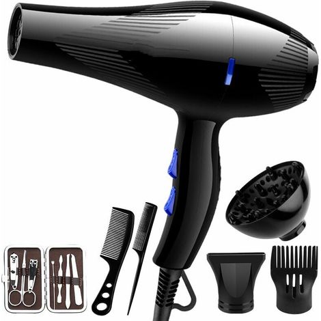 Secador de pelo profesional, secador de pelo Far Away Salon, potente secador de pelo con motor de CA, 1000 W, soporte para secador de pelo (1/5)