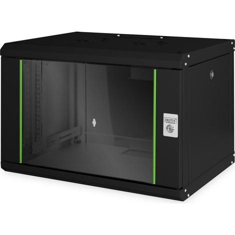 Digitus SoHo Line 7U 19” Wall Mounting Cabinet, Nero, 20 kg, 600 x 380 x 450 mm, 7U (1/3)