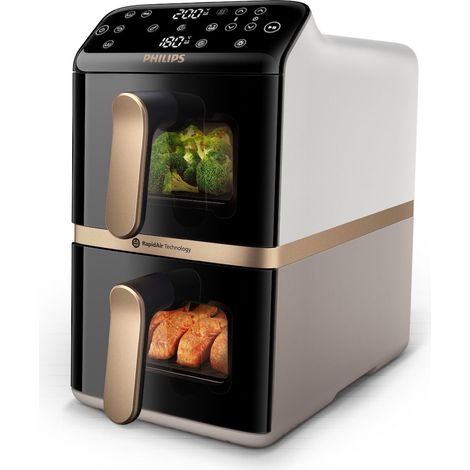Aparato de cocina Philips na462/80 2750W 10L doble cesta