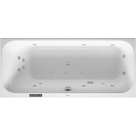 Duravit Baignoire balnéo Happy D.2 1600x700mm, à encastrer,