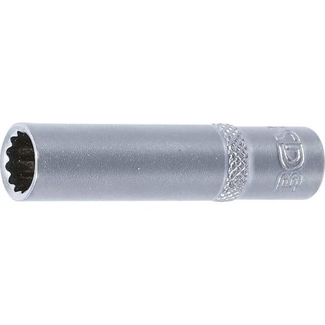 Douille Longue 6,3 mm (1/4) - Douze Pans, 8 mm - Précision et Durabilité, Acier, Cliquet 1/4 - D-Work