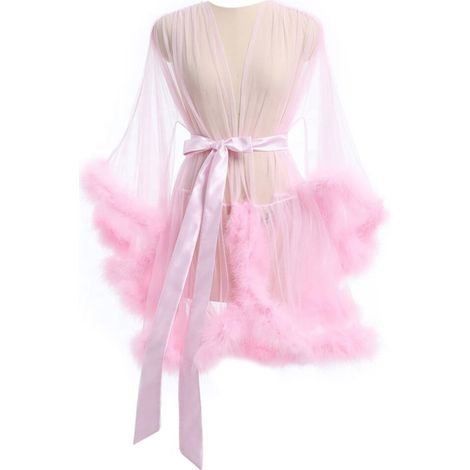Robe De Bain En Maille - Léger Respirant Avec Ceinture Ajustable - Style Kimono Pour Femme - 1 Pièce (1/5)