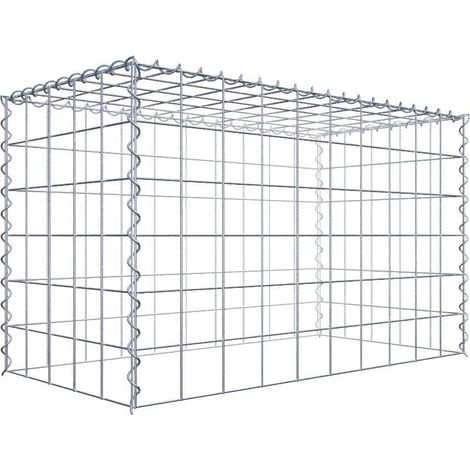 Gabiondeco - Gabion - Element de prolongation en hauteur 100 cm x 60 cm x 50 cm (L x H x P). maille 10 x 10 cm. Spirale. Attention : il manque une grille - Made in Ge... (1/5)