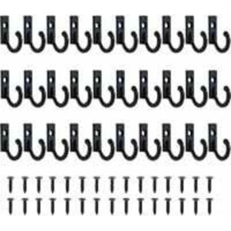Lot de 30 Petits Crochets Vintage Support Mural pour Porte-clés à Crochets Suspendue Crochets Bijoux Crochets À Clé Pour Vêtements Crochet Patère Avec Vis Patère Porte Manteau pour Mural Salle de Bain (1/5)