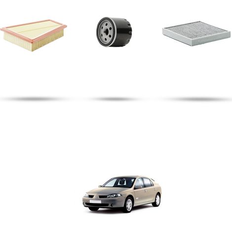 Kit tagliando 3 filtri compatibile con Renault Laguna II 1.8 16v 88kw dal 2000 (1/4)
